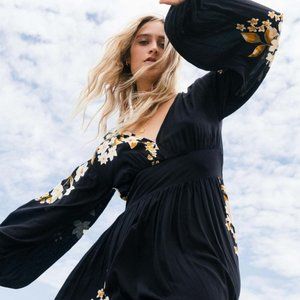 Billabong Night Bloom Long Sleeve Maxi Dress